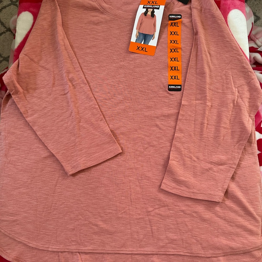 Kirkland Signature Coral Long Sleeve Shirt XXL